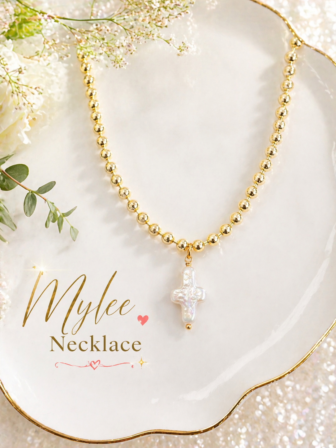 Mylee Necklace in Gold or Silver