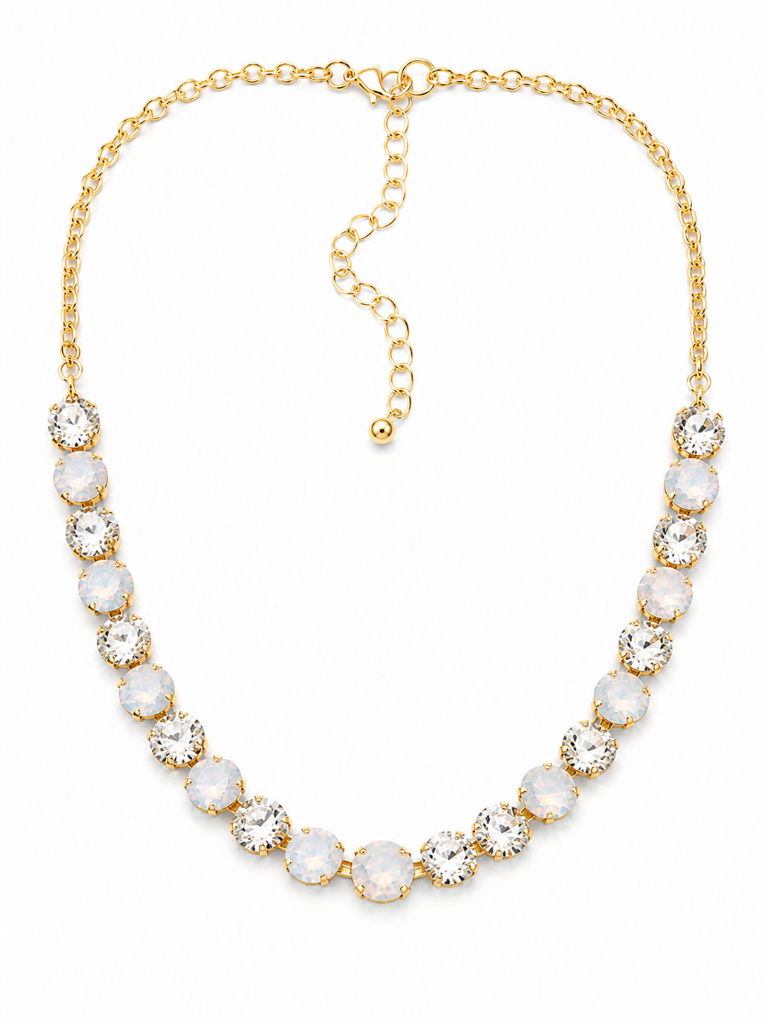 Oh My Opal Rhinestone Necklace