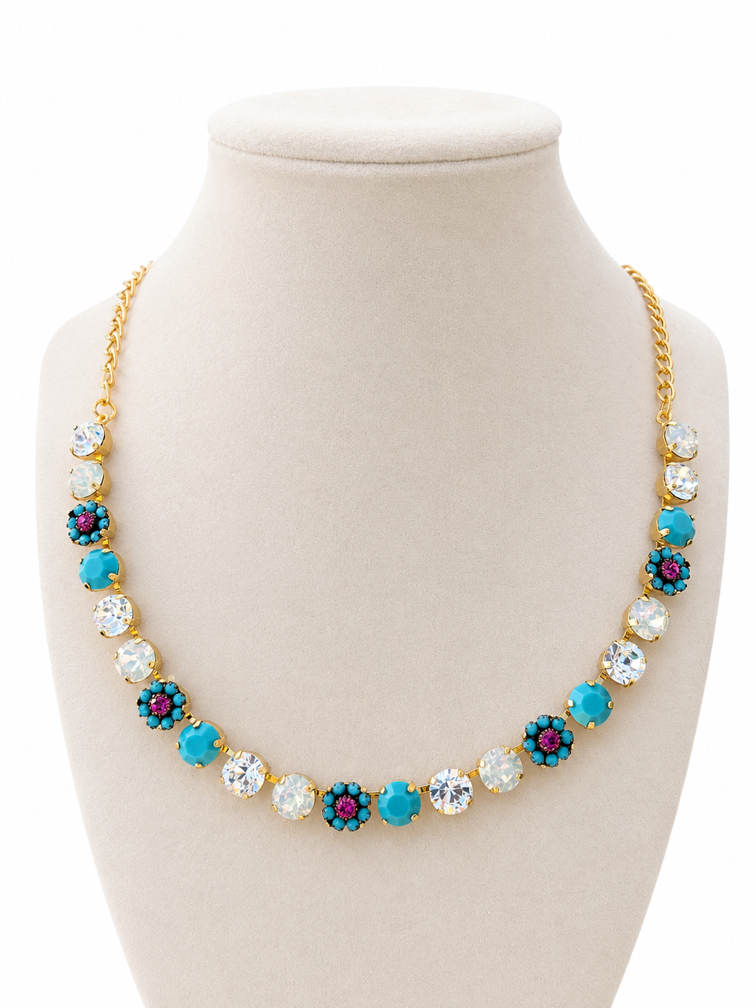 Turquoise Tides Necklace in Gold or Silver