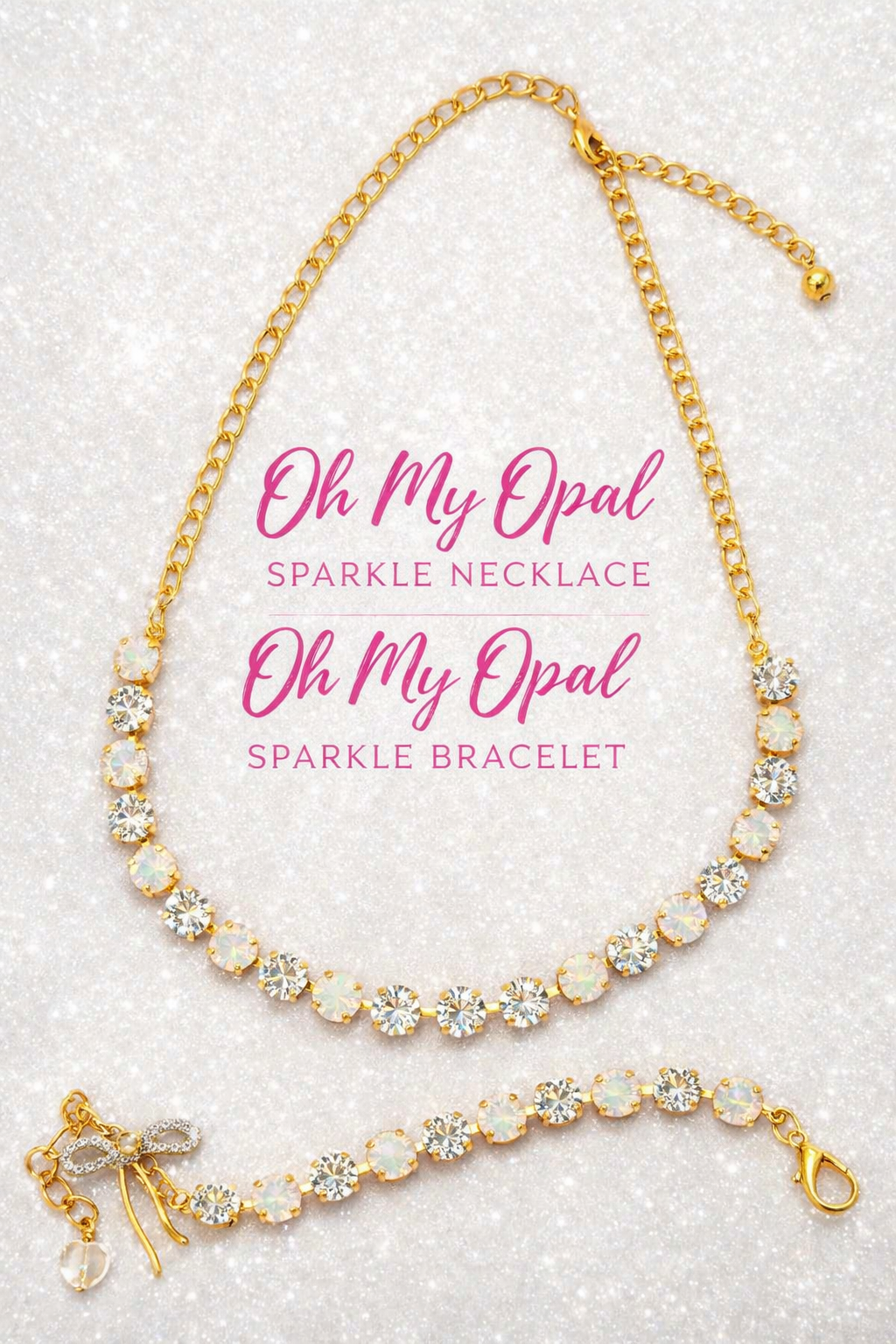Oh My Opal Rhinestone Necklace