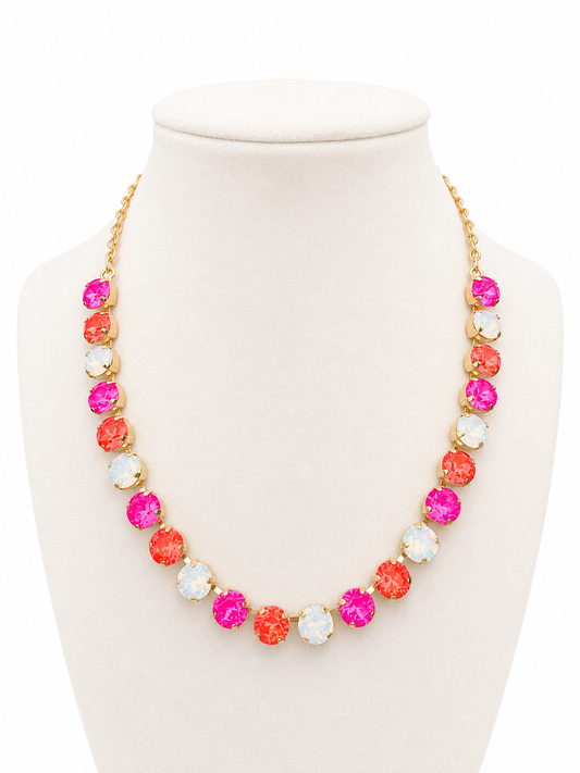 Electric Sunset Necklace in Gold or Silver