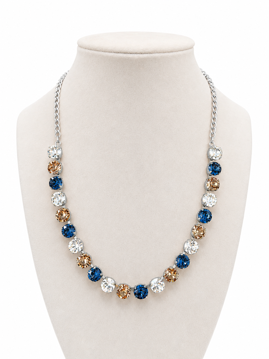 Blue Jean Beauty Necklace Available in Gold or Silver