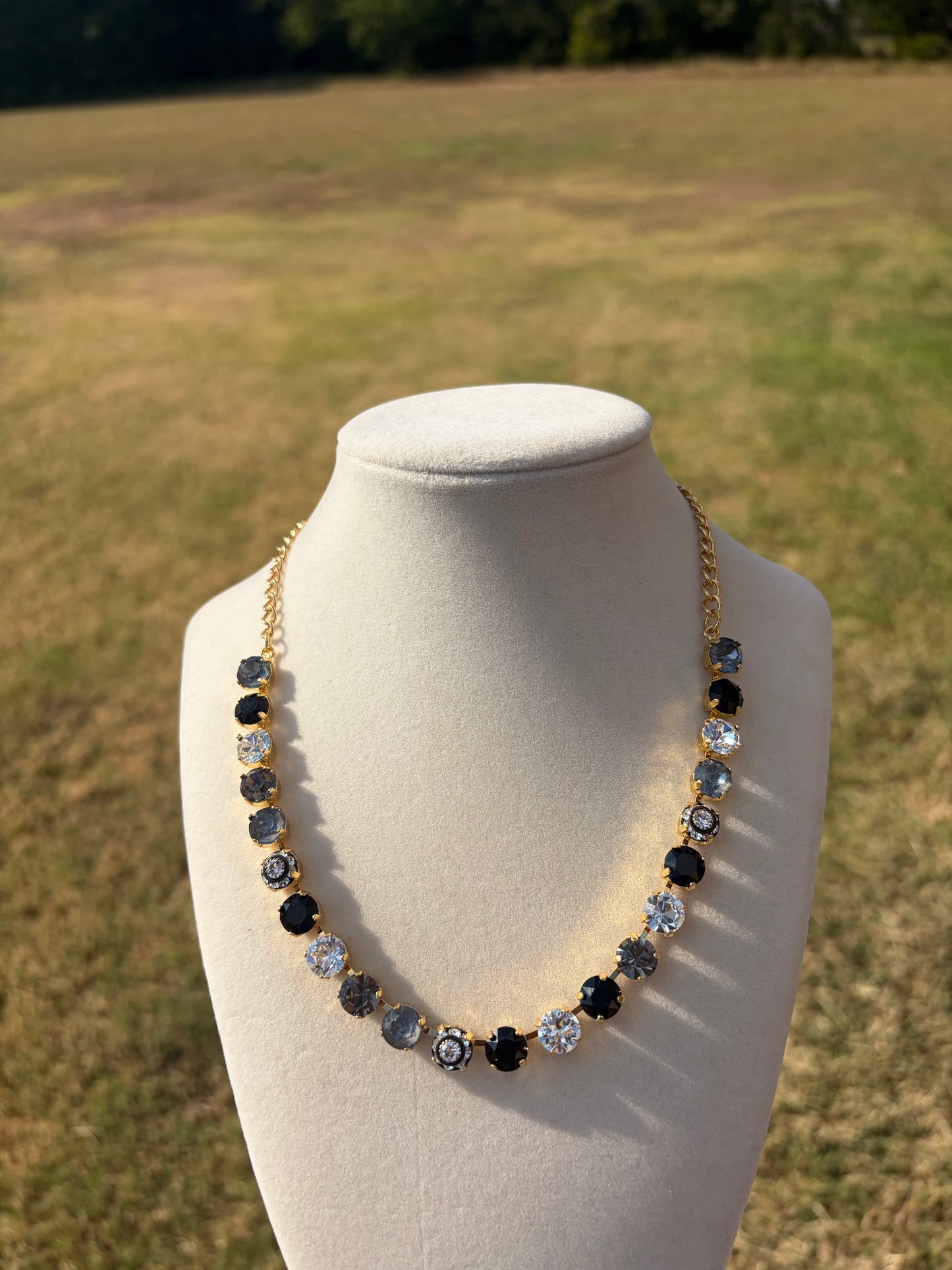 Midnight Magic Rhinestone Necklace